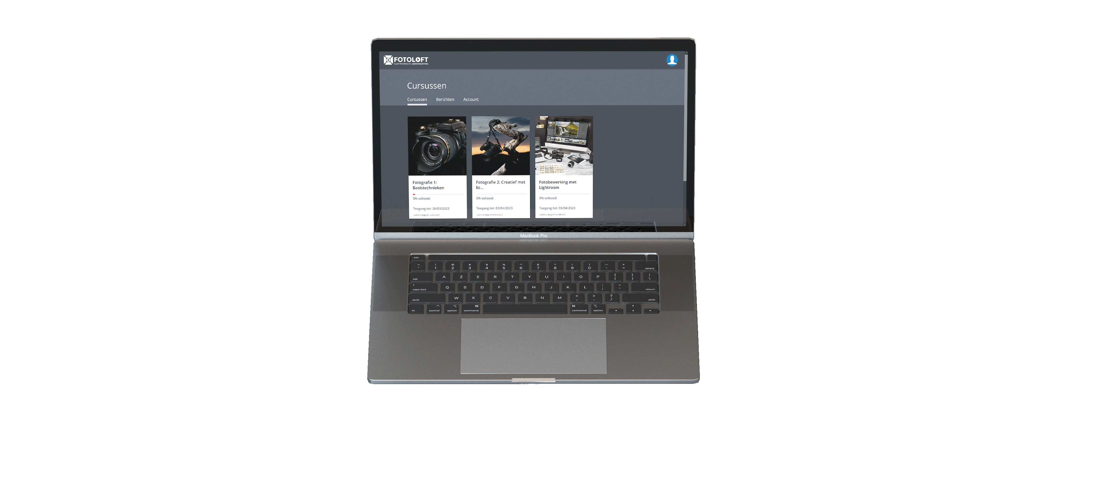 Beschikbaar op laptop