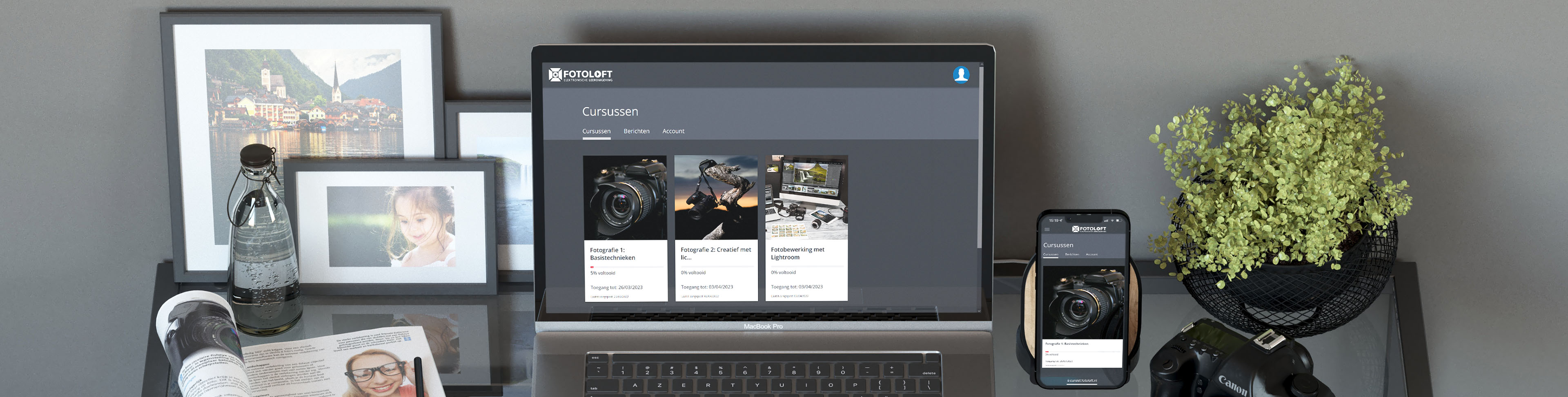 Bestellen van een online cursus bij Fotoloft